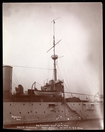 Wireless Telegraphing: The 150ft Mast from which Marconi
